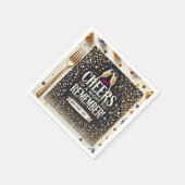 New Years Eve Standaard Cocktail Servet (Hoek)