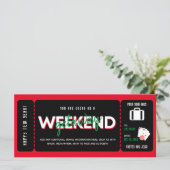 New Year's Eve Vegas Getaway cadeaubon Ticket (Staand voorkant)