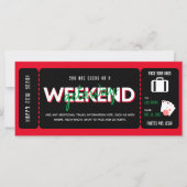 New Year's Eve Vegas Getaway cadeaubon Ticket (Voorkant)