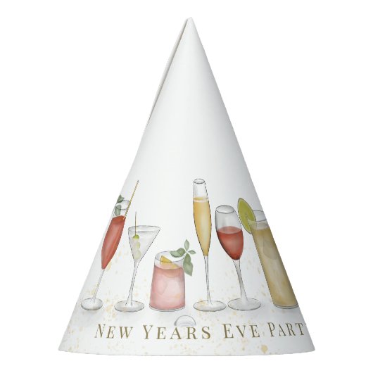 New Years Eve Whimsical Schattige Fun Cocktails Pa Feesthoedjes (Links)