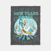 New Years Goose 2026 Celebration Fun  Fleece Deken (Voorkant)