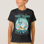 New Years Goose 2026 Celebration Fun T-shirt (Voorkant)
