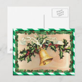 NEW YEARS & GREEN STRIPES beroemd gemaakt door SHA Feestdagenkaart (Voorkant / Achterkant)