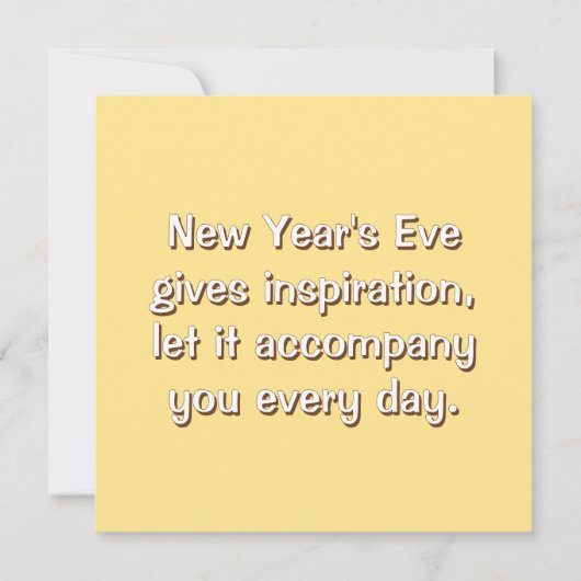 New Year's greeting card with a horse (Achterkant)