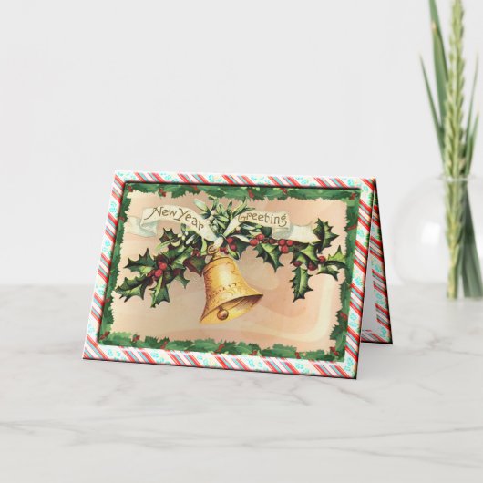 NEW YEARS GROETJES & GRENS door SHARON SHARPE Feestdagen Kaart (Voorkant)