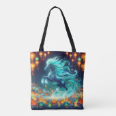 New Years Horse Tote Bag (Achterkant)