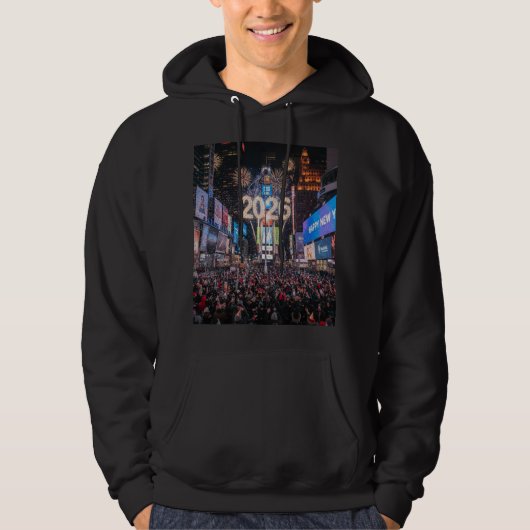 New Year's Men's Celebration Hoodie (Voorkant)