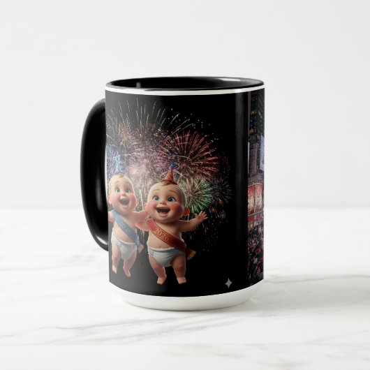 New Year's Men's Celebration Mug Mok (Voorkant links)
