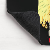 New Years Missile Toe Funny Mistletoe Holiday Muismat (Hoek)