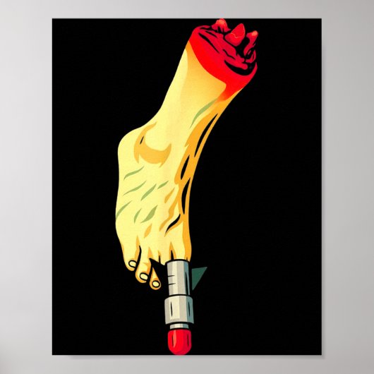 New Years Missile Toe Funny Mistletoe Holiday Poster (Voorkant)