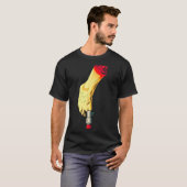 New Years Missile Toe Funny Mistletoe Holiday  T-shirt (Voorkant volledig)