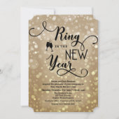 New Years NYE Party Uitnodiging (Voorkant)