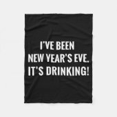 New Year's Party Gift Funny Drinking Tipsy Celebra Fleece Deken (Voorkant)