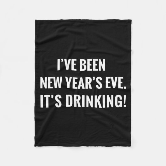 New Year's Party Gift Funny Drinking Tipsy Celebra Fleece Deken (Voorkant)