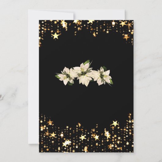 New Years Party Invite Sparklers Gold Invitation Kaart (Achterkant)