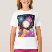 New Years Party Meisjes T-shirt (Voorkant)
