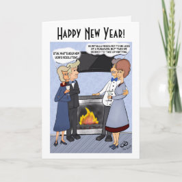 New Years Resolution Gevouwen Wenskaart Kaart