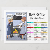 New Years Resolution Witte Kalender Kaart