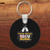 New Years Shirt, Nurse Png Bottles For The New Yea Sleutelhanger (Voorkant)