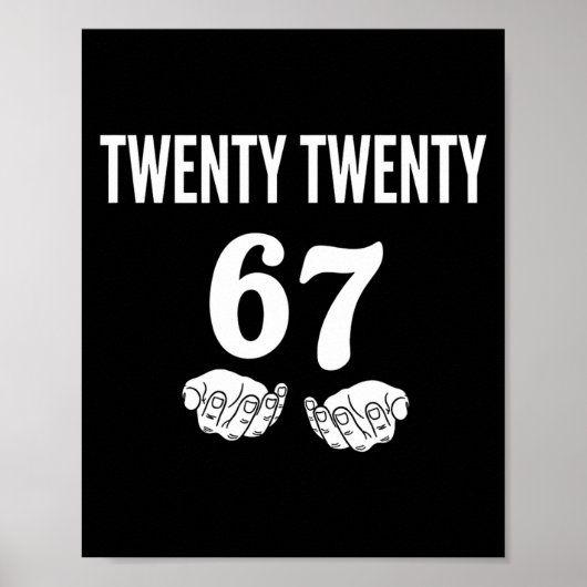 New Years Six Seven - 2026 - Gen Alpha Slang.6-7 M Poster (Voorkant)