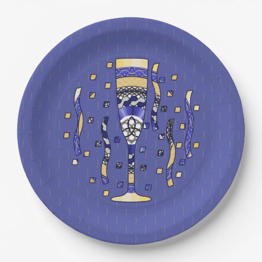 New Year's Toast Paper Bord (Voorkant)