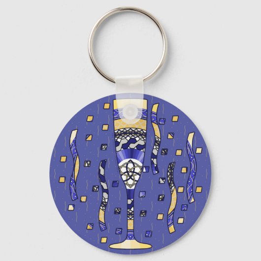 New Year's Toast Sleutelhanger (Voorkant)