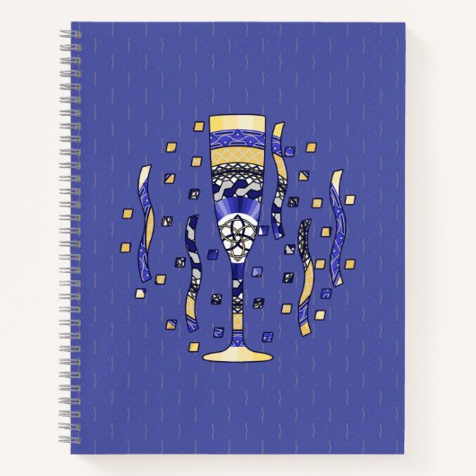 New Year's Toast Spiral Notitieboek (Voorkant)