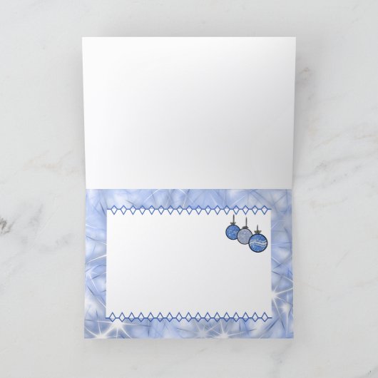 New Year's tree decorations Kaart (Binnen)