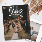 New Years Wedding Announding Foto Feestdagenkaart