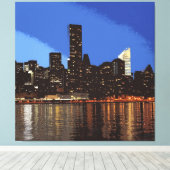 New York 001 Canvas Afdruk (Insitu (Houten vloer))