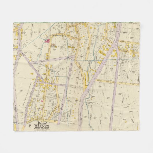 New York 10 Fleece Deken (Voorkant (Horizontaal))