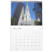 new york 15-maands single page kalender (Jan 2027)