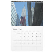 new york 15-maands single page kalender (Feb 2026)