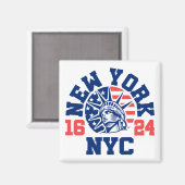 New York 1624 Magneet (Voorkant / Achterkant)