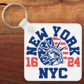 New York 1624 Sleutelhanger (Voorkant)