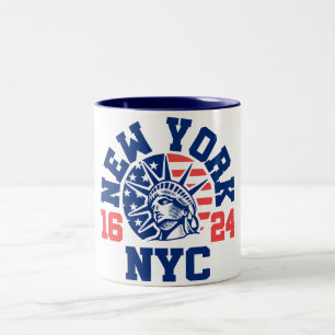 New York 1624 Tweekleurige Koffiemok