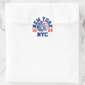 New York 1624 Vierkante Sticker (Tas)
