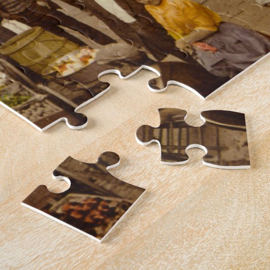 New York- 1891.kerstfeestjes Legpuzzel (Zijkant)