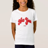 New-York 1898 Red Logo Typography White T-shirt (Voorkant)