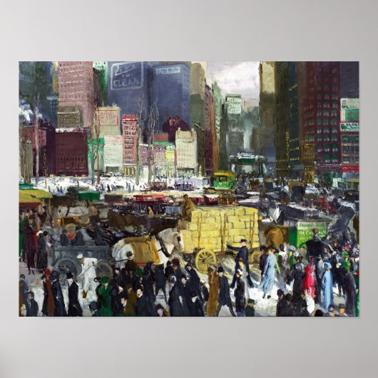 New York 1911 schilderij van George Bellows Poster (Voorkant)