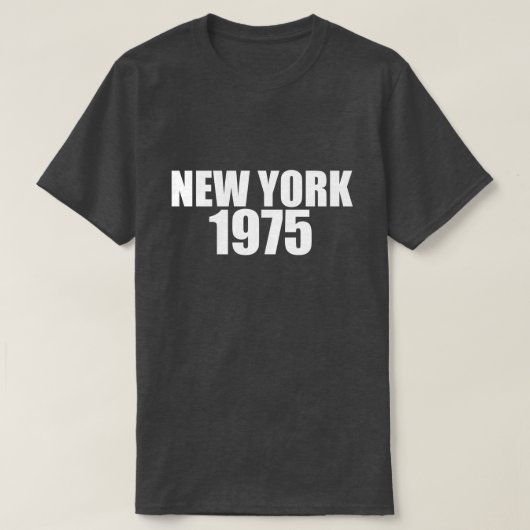 NEW YORK 1975 T-SHIRT (Design voorkant)