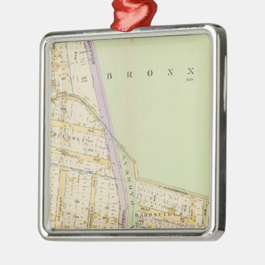 New York 19 Metalen Ornament (Links)