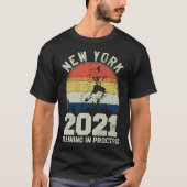 New York 2021 Training In Progress Great Marathon T-shirt (Voorkant)