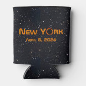 New York 2024 totale zonsverduistering Blikjeskoeler (Voorkant)