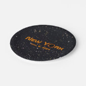 New York 2024 totale zonsverduistering Papieren Bordje (Gekanteld)