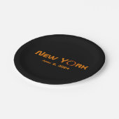 New York 2024 totale zonsverduistering Papieren Bordje (Gekanteld)