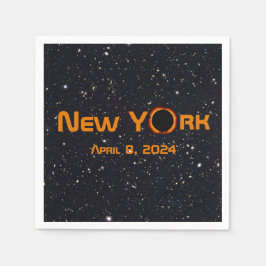 New York 2024 totale zonsverduistering Servet