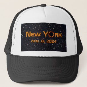 New York 2024 totale zonsverduistering Trucker Pet