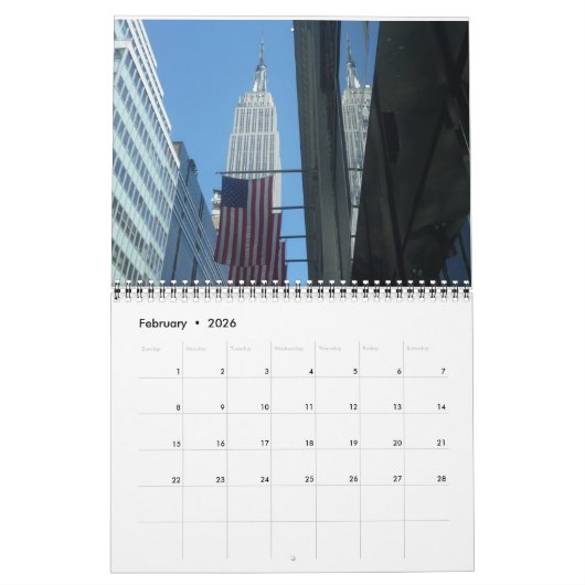 New York 2025 Kalender (Feb 2026)
