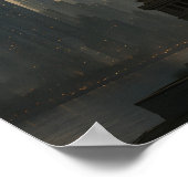 New York 2100: Futuristic Skyline Poster (Hoek)